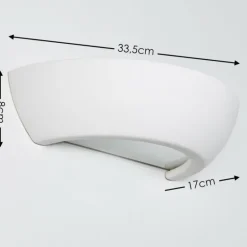 Applique murale Garbagna Blanc, 1 lumière