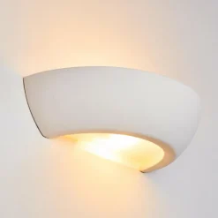 Applique murale Garbagna Blanc, 1 lumière