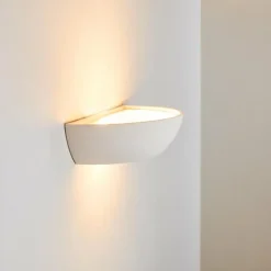 Applique murale Garbagna Blanc, 1 lumière