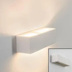 Applique murale Gemini Blanc, 1 lumière