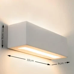 Applique murale Gemini Blanc, 1 lumière