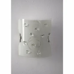 Applique murale Globo BURGUNDY Nickel mat, Blanc, 1 lumière