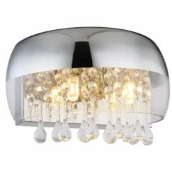 Applique murale Globo KALLA Chrome, 2 lumières