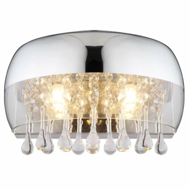 Applique murale Globo KALLA Chrome, 2 lumières