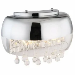 Applique murale Globo KALLA Chrome, 2 lumières
