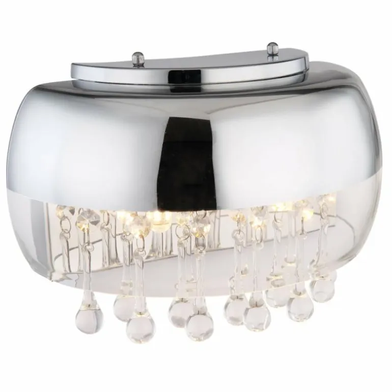 Applique murale Globo KALLA Chrome, 2 lumières