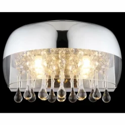 Applique murale Globo KALLA Chrome, 2 lumières