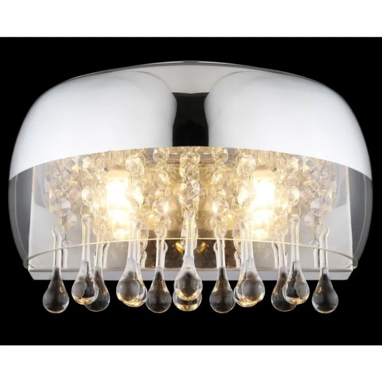 Applique murale Globo KALLA Chrome, 2 lumières