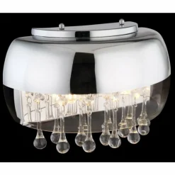 Applique murale Globo KALLA Chrome, 2 lumières