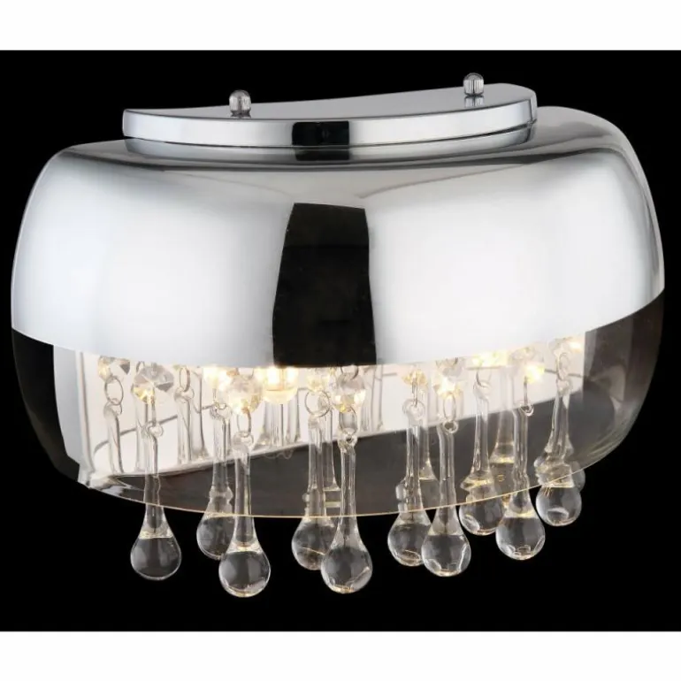 Applique murale Globo KALLA Chrome, 2 lumières