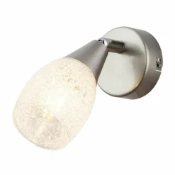 Applique murale Globo KRISTALL Nickel mat, 1 lumière