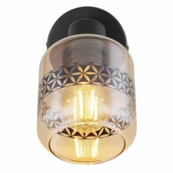 Applique murale Globo LAZARUS Noir, 1 lumière