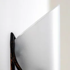 Applique murale Globo RANIA Acier inoxydable, Noir, Blanc, 1 lumière