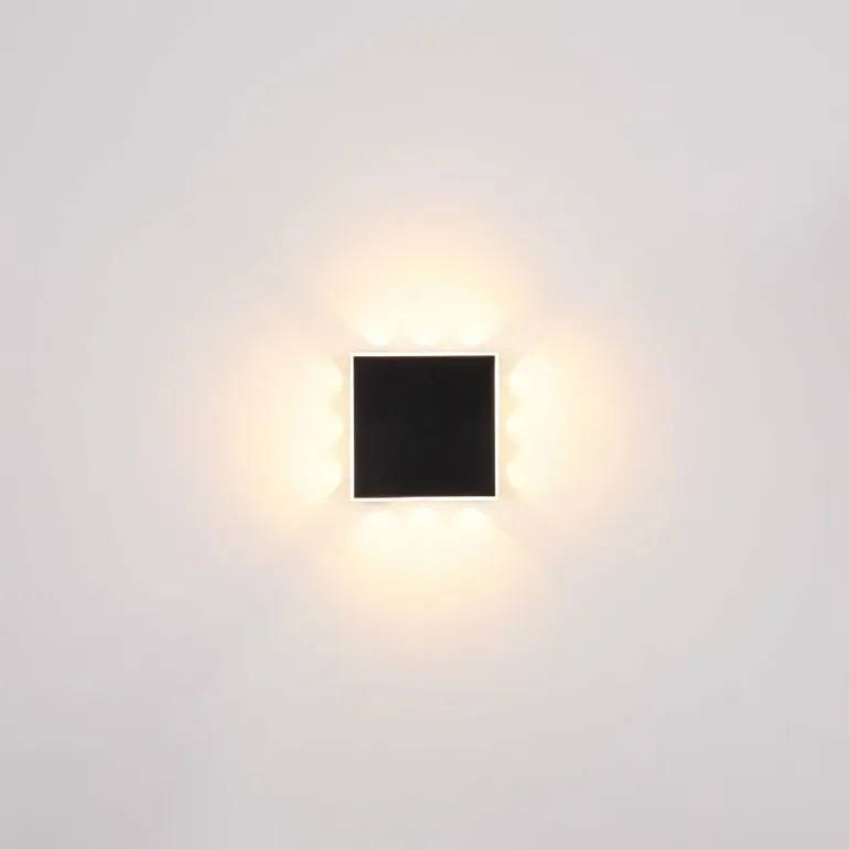 Applique murale Globo SAIDY LED Noir, 1 lumière