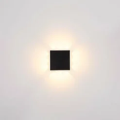 Applique murale Globo SAIDY LED Noir, 1 lumière