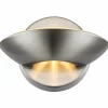 Applique murale Globo Sammy LED Nickel mat, 2 lumières