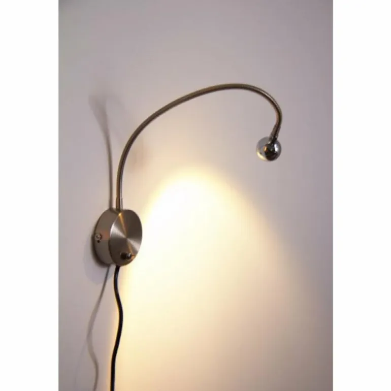 Applique murale Globo SERPENT LED Chrome, 1 lumière