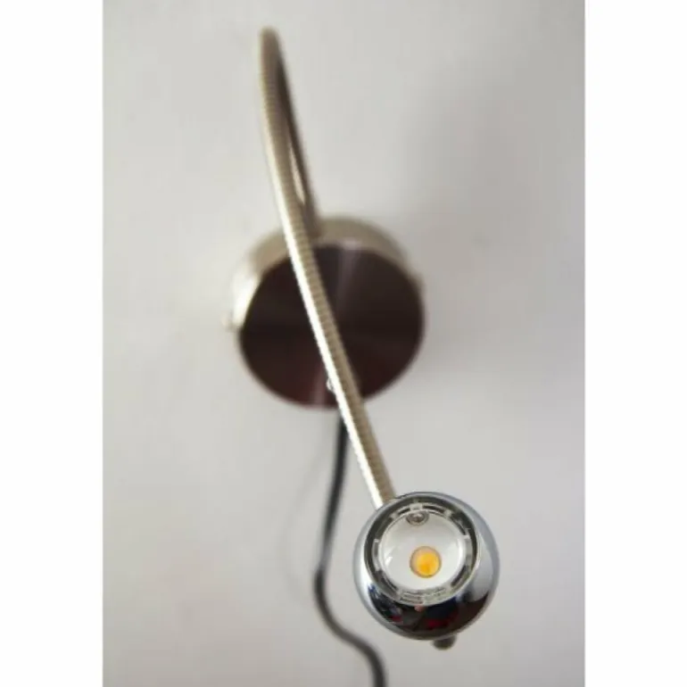 Applique murale Globo SERPENT LED Chrome, 1 lumière