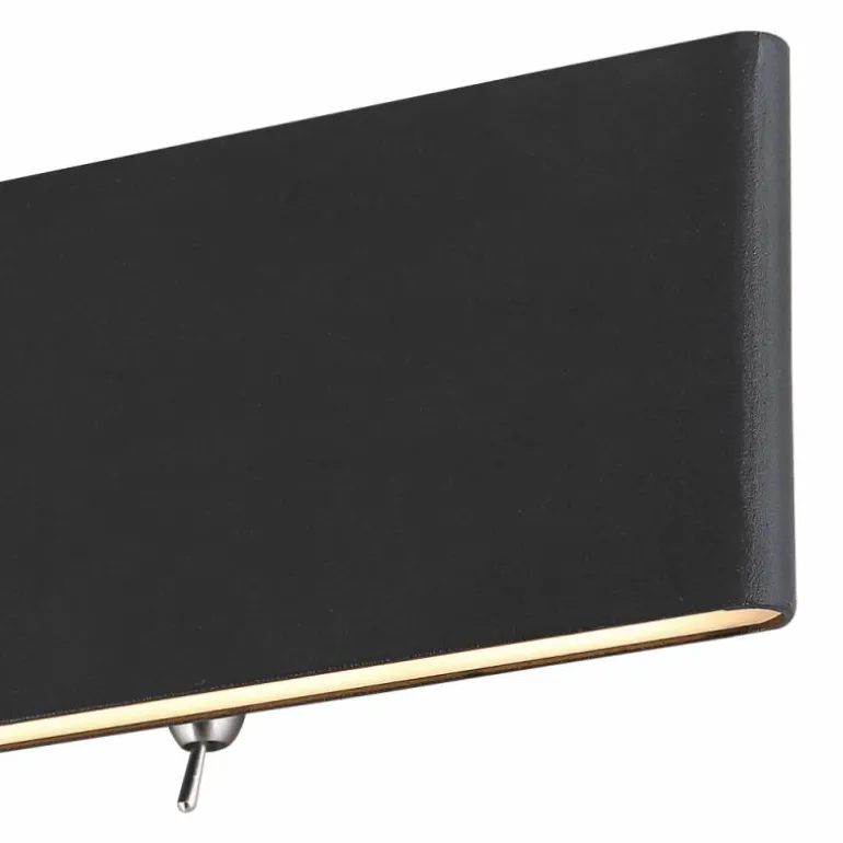 Applique murale Globo SIEGFRIED LED Noir, 1 lumière