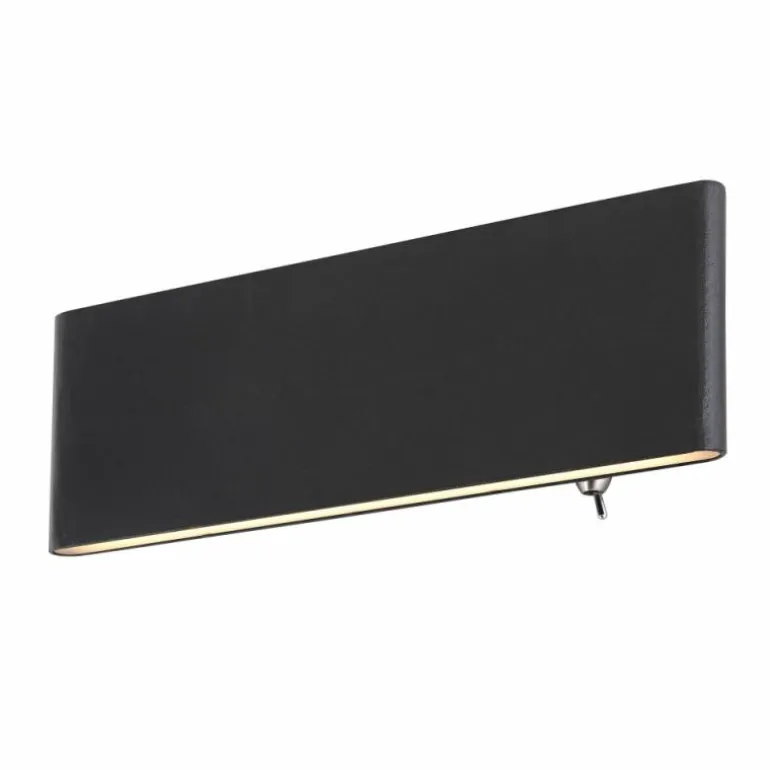 Applique murale Globo SIEGFRIED LED Noir, 1 lumière