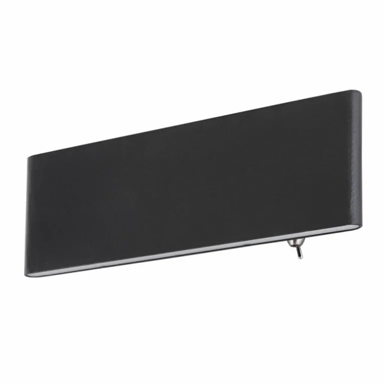 Applique murale Globo SIEGFRIED LED Noir, 1 lumière