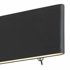 Applique murale Globo SIEGFRIED LED Noir, 1 lumière