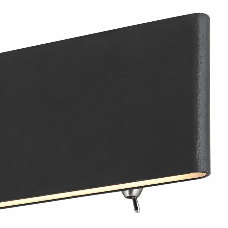Applique murale Globo SIEGFRIED LED Noir, 1 lumière