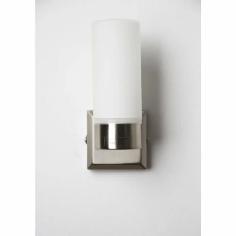 Applique murale Globo SPACE Acier inoxydable, Nickel mat, Blanc, 1 lumière