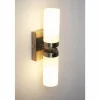 Applique murale Globo SPACE Chrome, Acier inoxydable, Nickel mat, Blanc, 2 lumières