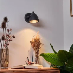 Applique murale Glostrup LED Noir, 1 lumière
