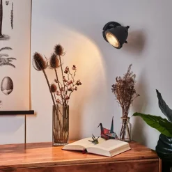 Applique murale Glostrup LED Noir, 1 lumière