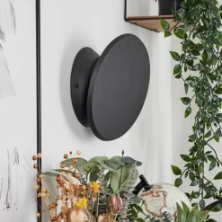 Applique murale Gusum LED Noir, 1 lumière