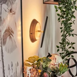 Applique murale Gusum LED Noir, 1 lumière