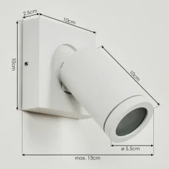 Applique murale Hakamken LED Blanc, 1 lumière
