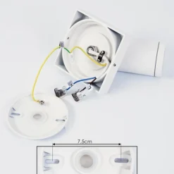 Applique murale Hakamken LED Blanc, 1 lumière