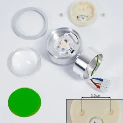 Applique murale Harare LED Chrome, 1 lumière