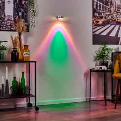 Applique murale Harare LED Chrome, 1 lumière