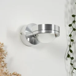 Applique murale Harare LED Chrome, 1 lumière