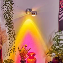 Applique murale Harare LED Chrome, 1 lumière