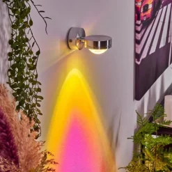 Applique murale Harare LED Chrome, 1 lumière