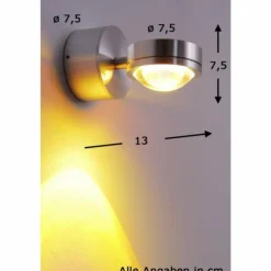 Applique murale Harare LED Aluminium, 1 lumière
