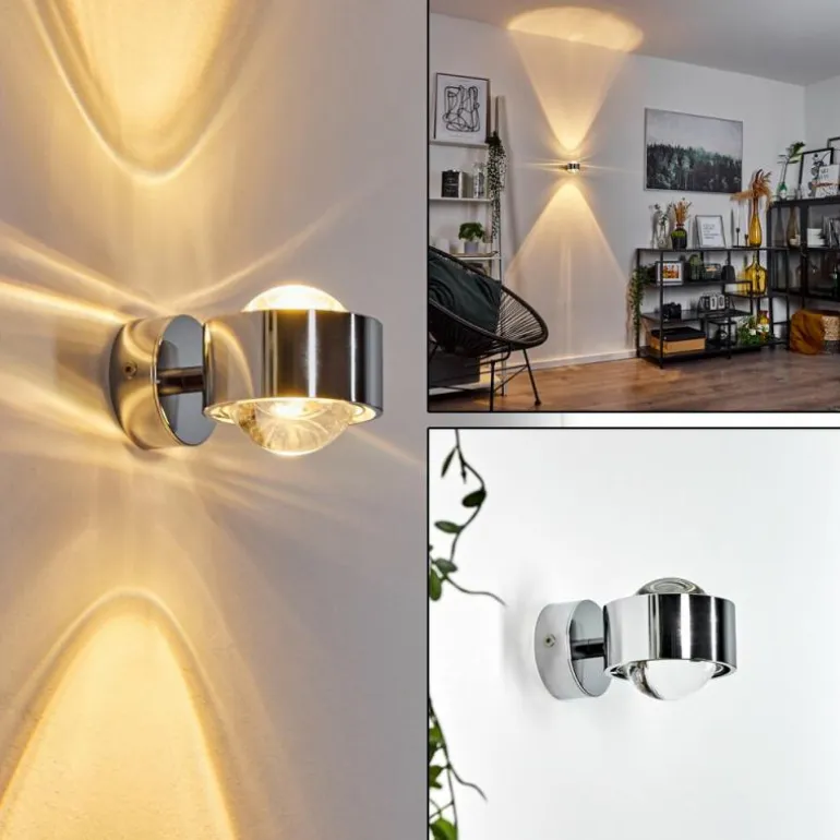 Applique murale Hofstein Sapri Chrome, 1 lumière
