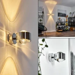 Applique murale Hofstein Sapri Chrome, 1 lumière