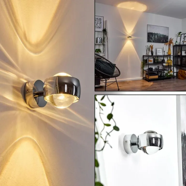 Applique murale Hofstein Sapri Chrome, 1 lumière