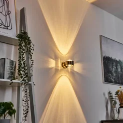 Applique murale Hofstein Sapri Nickel mat, 1 lumière