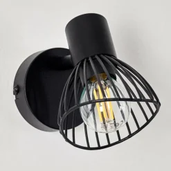 Applique murale Holbol Noir, 1 lumière