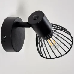 Applique murale Holbol Noir, 1 lumière