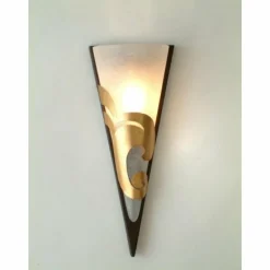 Applique murale Holländer ONDULATA Brun doré, 1 lumière