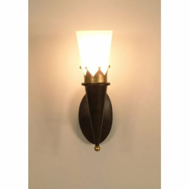 Applique murale Holländer TORCIA CORONA Brun doré, 1 lumière