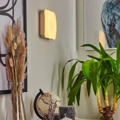 Applique murale Hutton LED Nickel mat, 1 lumière